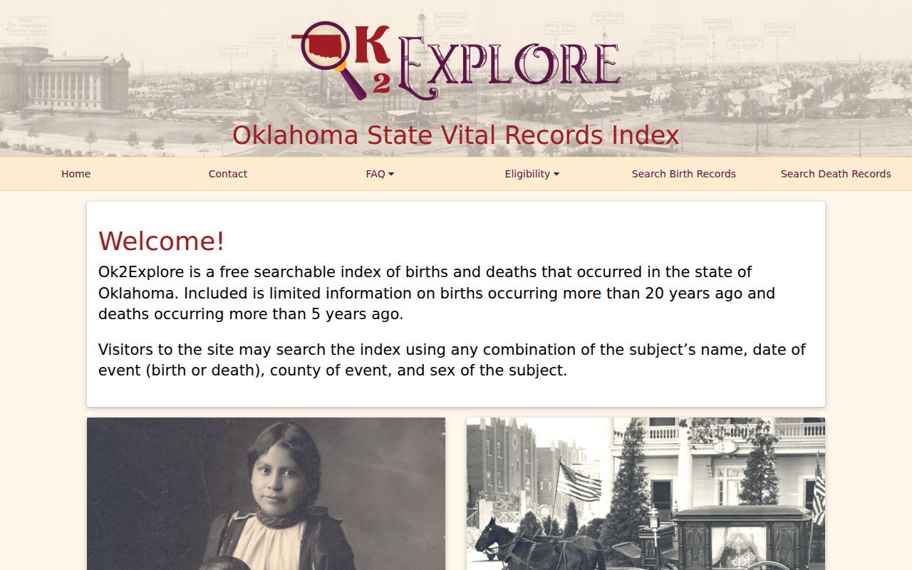 Tulsa County resident lookup Oklahoma vital index search options