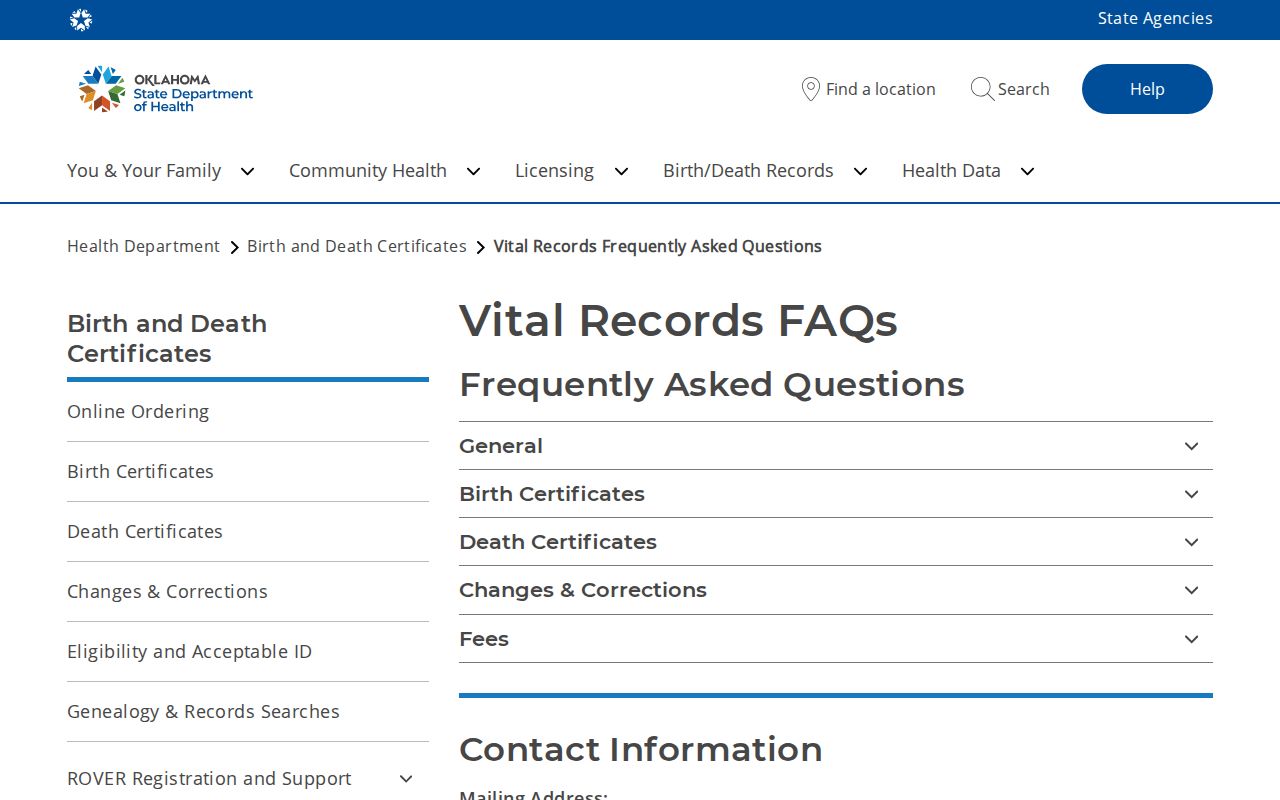 Tulsa County resident lookup vital records application guidance